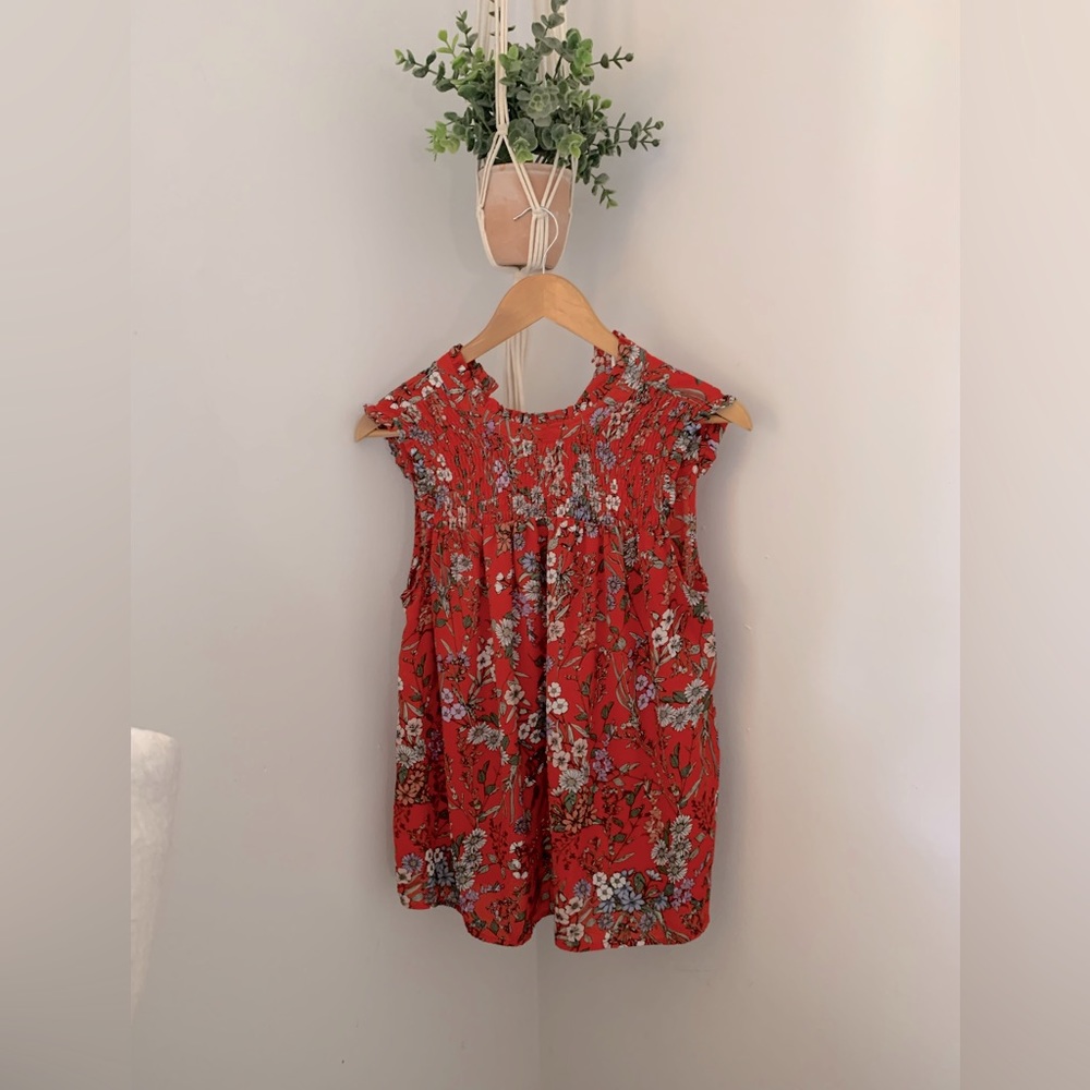Kenar Sleeveless Floral Blouse Size M